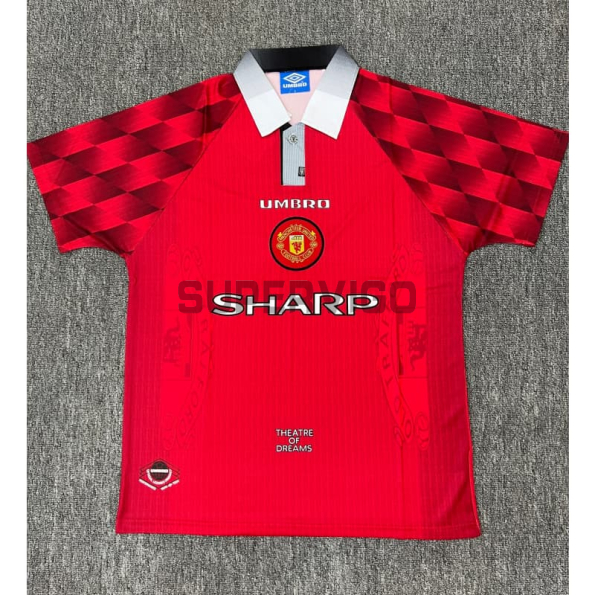 Camiseta Manchester United Primera Equipación Retro 1996/1998 Rojo