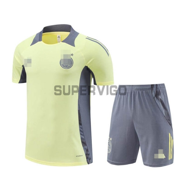 Camiseta de Entrenamiento Ajax de Ámsterdam 2024/2025 Kit Amarillo/Gris