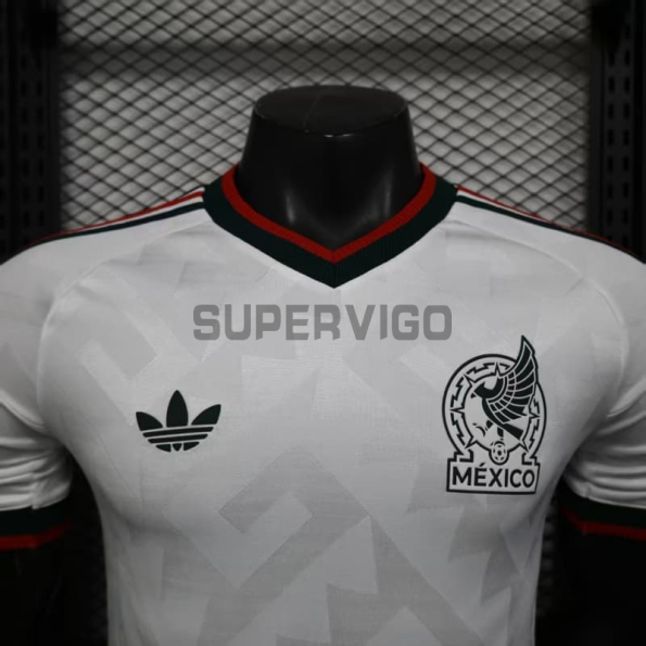 Camiseta México Segunda Equipación Mundial 2026 Blanco (EDICIÓN JUGADOR)