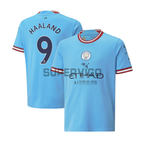 Camiseta Haaland 9 Manchester City Primera Equipación 2022/2023