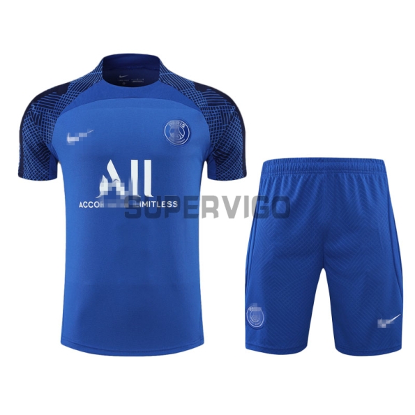 PSG Royal Blue Training Kit(Jersey+Pants) 2022/2023
