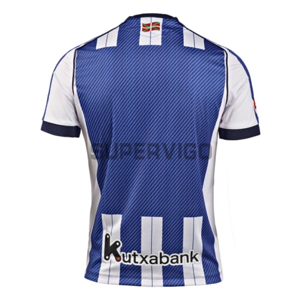 Camiseta Real Sociedad Primera Equipación 2025/2026 Azul/Blanco con Parche La Liga