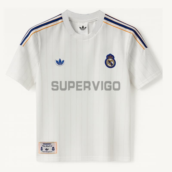 Camiseta Real Madrid Terrace Icons Retro 2025/26 Blanco