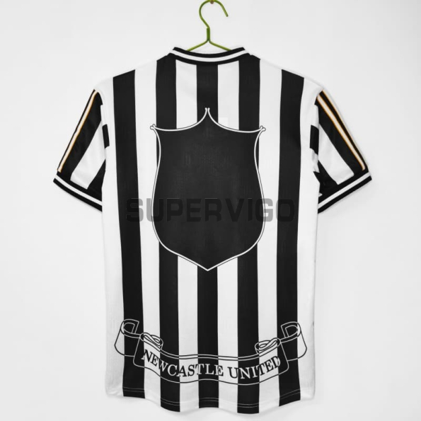 Camiseta Newcastle United Primera Equipación Retro 1997/99 Negro/Blanco