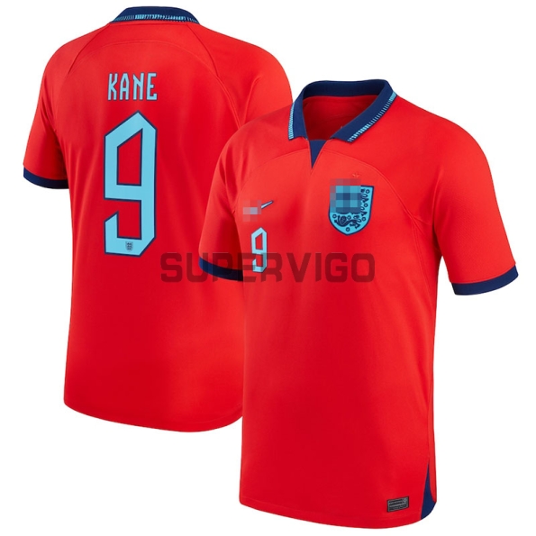 Camiseta Kane 9 Inglaterra Segunda Equipación 2022 Mundial
