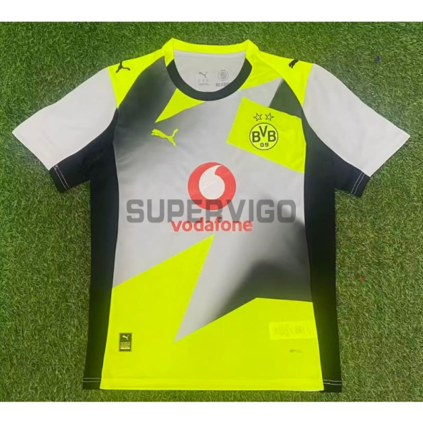 Camiseta Borussia Dortmund Segunda Equipación 2025/2026 Amarillo/Negro/Gris