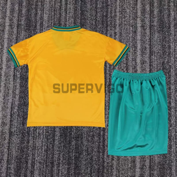 Camiseta Bayern Munich Segunda Equipación Retro 1993/1995 Amarillo Niño Kit