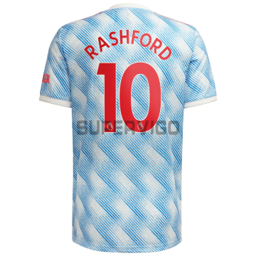 Camiseta Rashford 10 Manchester United Segunda Equipación 2021/2022