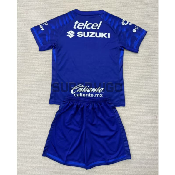 Camiseta Pumas UNAM Segunda Equipación 2025/2026 Azul Niño Kit