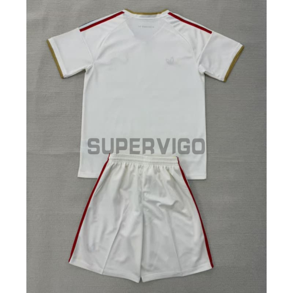 Camiseta Venezuela Segunda Equipación Mundial 2026 Blanco Niño Kit
