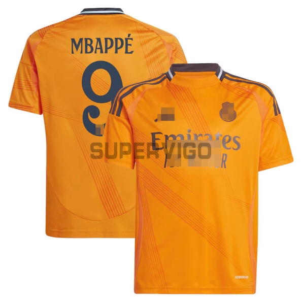 Camiseta Mbappé 9 Real Madrid Segunda Equipación 2024/2025