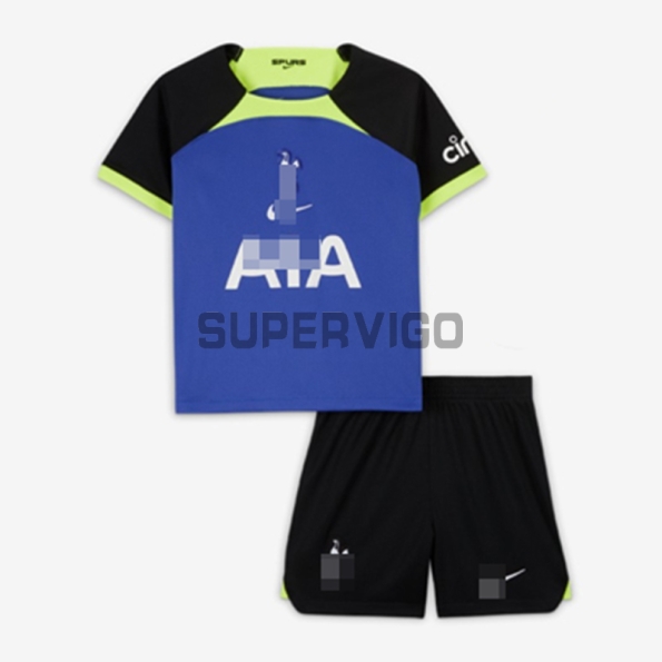 Camiseta Tottenham Hotspur Segunda Equipación 2022/2023 Niño Kit