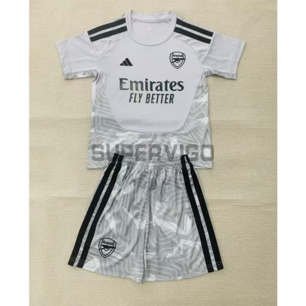 Camiseta de Portero Arsenal 2026/2027 Gris Niño Kit