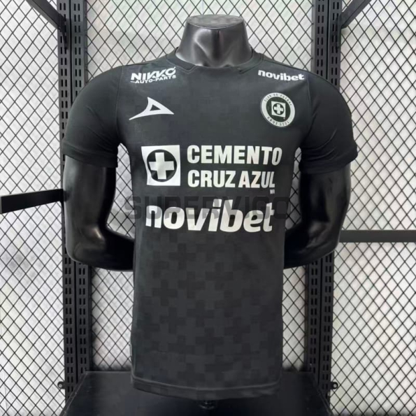 Camiseta Cruz Azul Tercera Equipación 2025/2026 Negro (EDICIÓN JUGADOR)