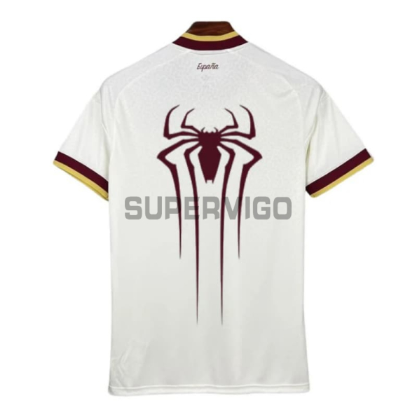 Camiseta España Mundial 2026 x Spiderman Segunda Equipación Blanco 2 Estrellas