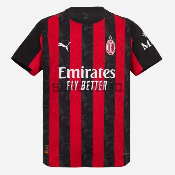 Camiseta AC Milan Primera Equipación 2025/2026 Rojo/Negro