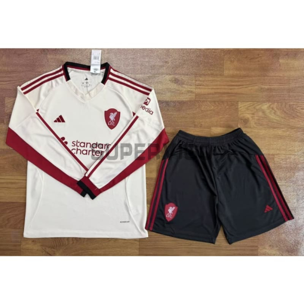 Camiseta Liverpool 2025/2026 Segunda Equipación ML Blanco