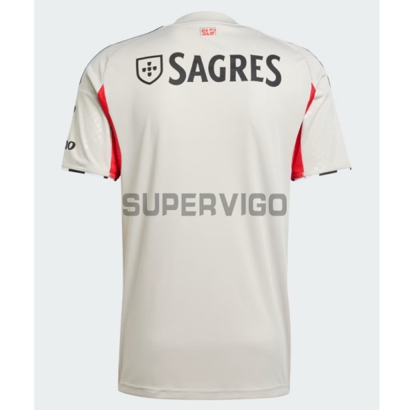 Camiseta Benfica Segunda Equipación 2025/2026 Gris
