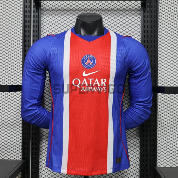 Camiseta PSG Primera Equipación 2026/2027 ML Azul/Rojo (EDICIÓN JUGADOR)