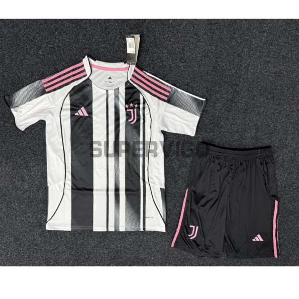 Camiseta Juventus Primera Equipación 2025/2026 Negro/Blanco