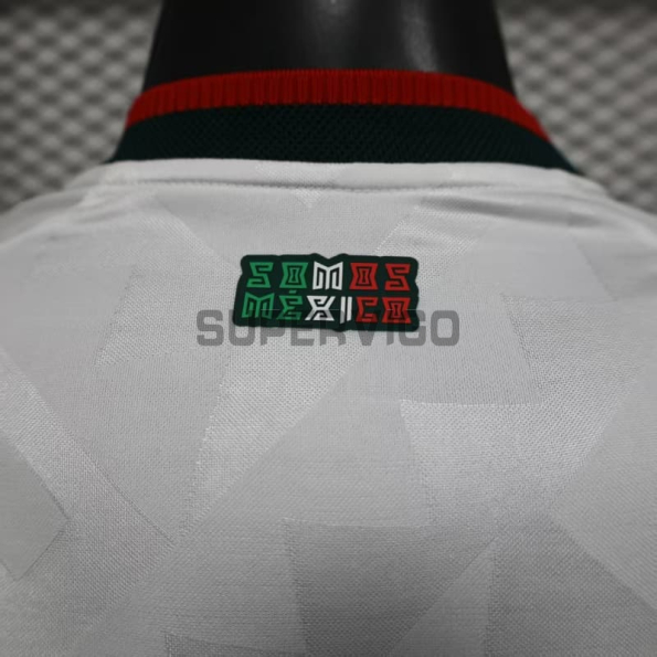 Camiseta México Segunda Equipación Mundial 2026 Blanco (EDICIÓN JUGADOR)