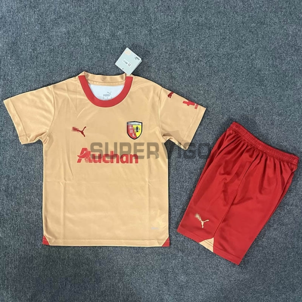 Camiseta RC Lens 2023/2024 Dorado Niño Kit