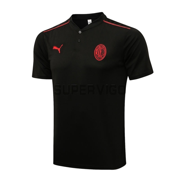 Polo AC Milan 2021 2022 Noir/Rouge