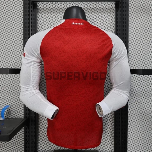 Camiseta Arsenal Primera Equipación 2025/2026 ML Rojo (EDICIÓN JUGADOR)