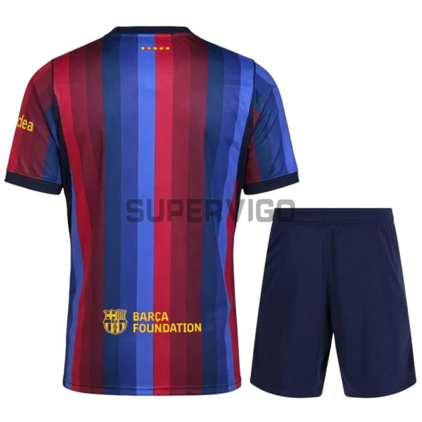 Camiseta Barcelona Primera Equipación 2026/2027 Rojo/Azul Niño Kit