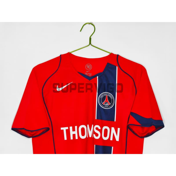Camiseta PSG Segunda Equipación Retro 2004/05 Rojo