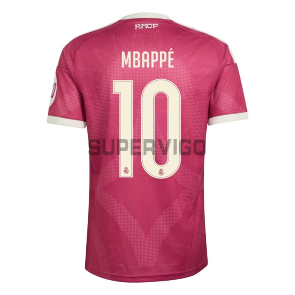 Camiseta MBAPPÉ 10 Real Madrid Tercera Equipación 2026/2027 Rosa con Parche HP