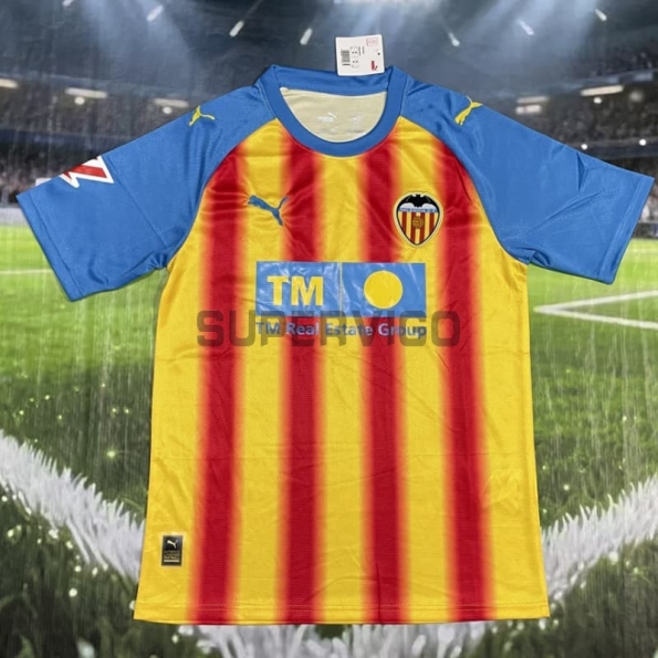 Camiseta Valencia 2025/2026 Tercera Equipación Amarillo/Rojo/Azul