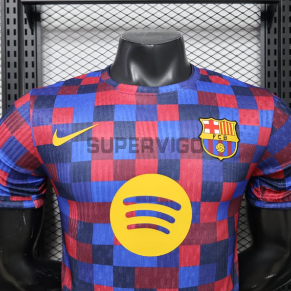 Camiseta Barcelon 2026/2027 Pre-Match Rojo/Azul (EDICIÓN JUGADOR)