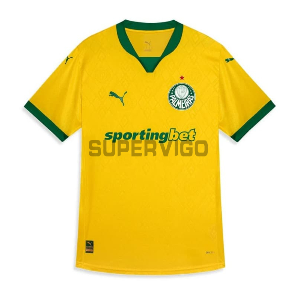 Camiseta Palmeiras Tercera Equipación 2025/2026 Amarillo