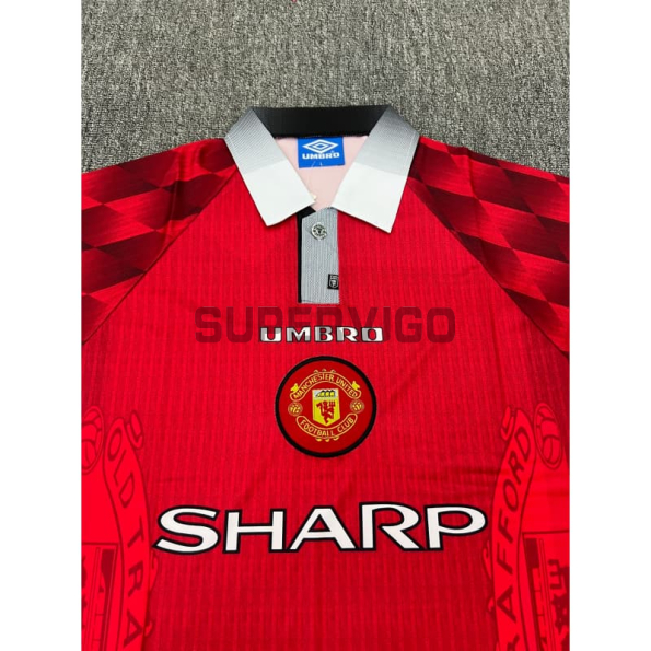 Camiseta Manchester United Primera Equipación Retro 1996/1998 Rojo