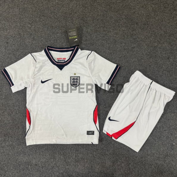 Camiseta Inglaterra Primera Equipación Mundial 2026 Blanco Niño Kit