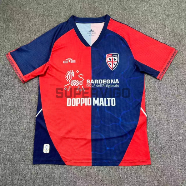 Camiseta Cagliari Calcio Primera Equipación 2025/2026 Rojo/Azul