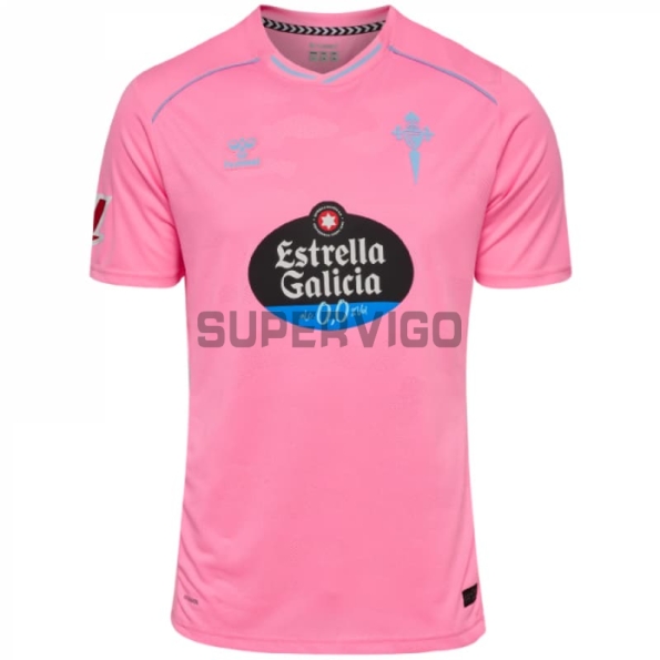 Camiseta Celta de Vigo Tercera Equipación 2025/2026 Rosa con Parche La Liga