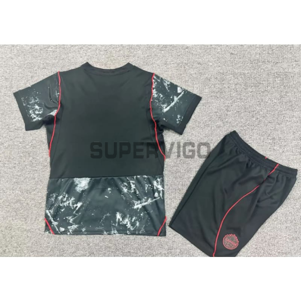 Camiseta Canada Segunda Equipación Mundial 2026 Negro Niño Kit