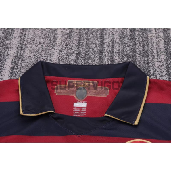 Camiseta Arsenal Tercera Equipación Retro 2007/08 Rojo Oscuro/Negro Niño Kit
