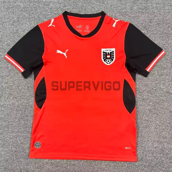 Camiseta  Austria Primera Equipación Mundial 2026 Rojo
