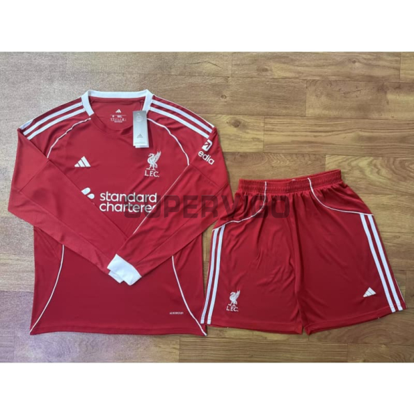 Camiseta Liverpool 2025/2026 Primera Equipación ML Rojo