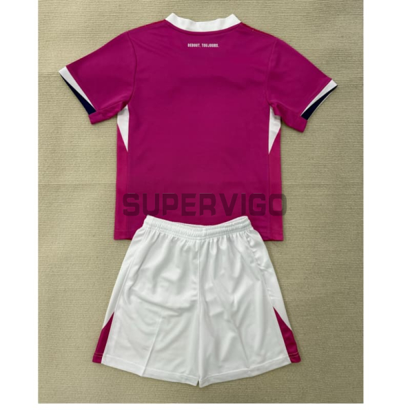 Camiseta Toulouse FC Segunda Equipación 2025/2026 Rosa Niño Kit