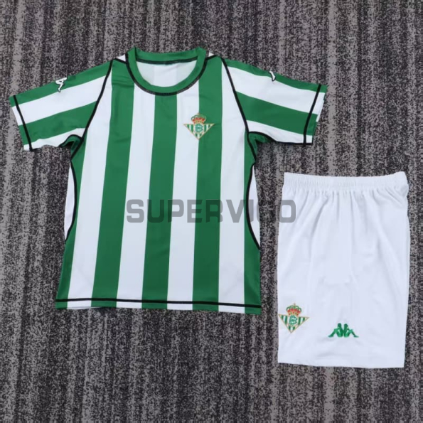 Camiseta Real Betis Primera Equipación Retro 2003/04 Verde/Blanco Niño Kit