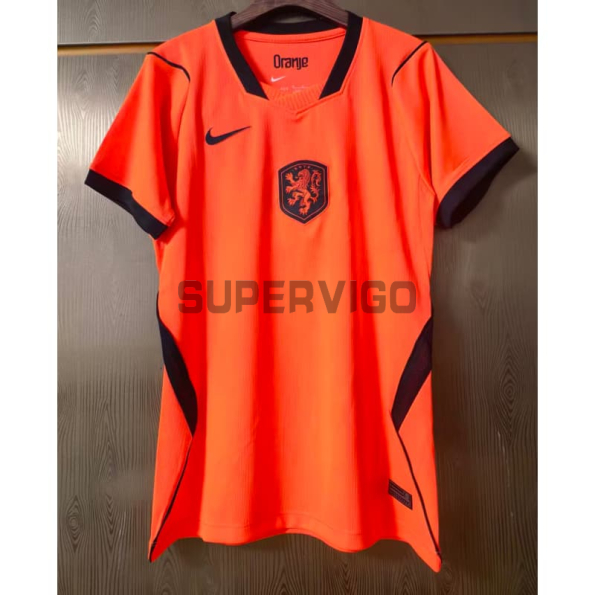 Camiseta Holanda Primera Equipación Mundial 2026 Naranja Mujer
