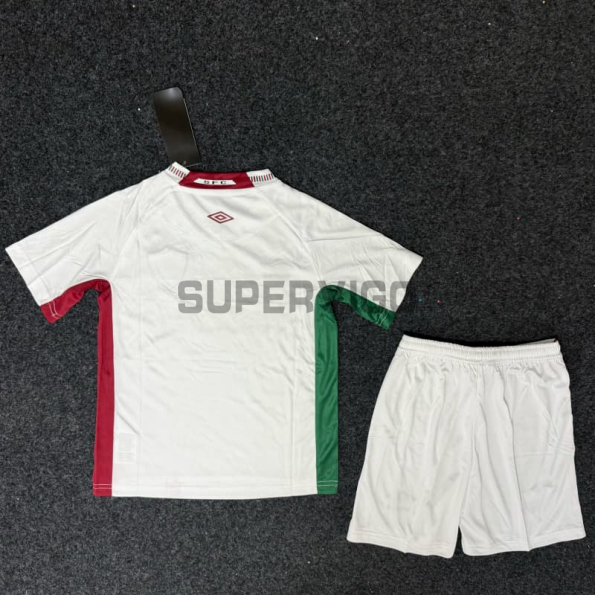 Camiseta Fluminense Segunda Equipación 2025/2026 Blanco Niño Kit