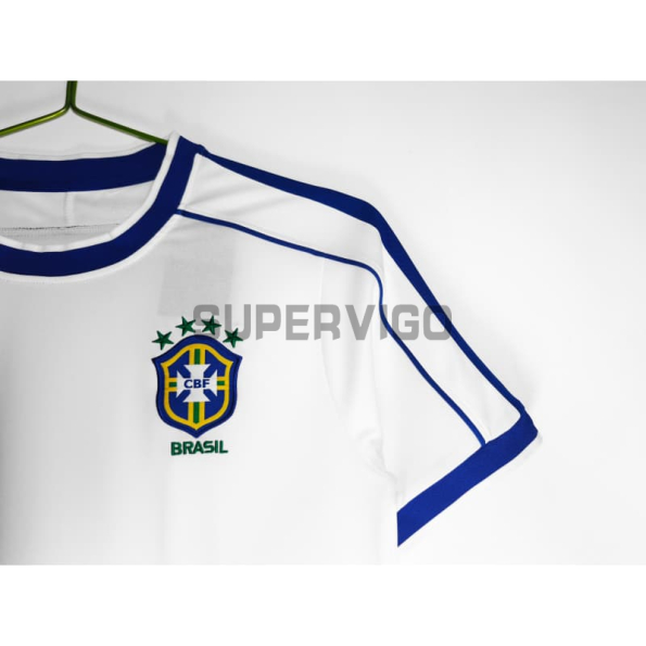 Camiseta Brasil Retro 1998 Blanco