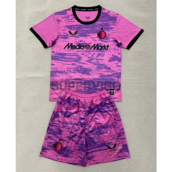 Camiseta de Portero Feyenoord 2026/2027 Rosa Niño Kit