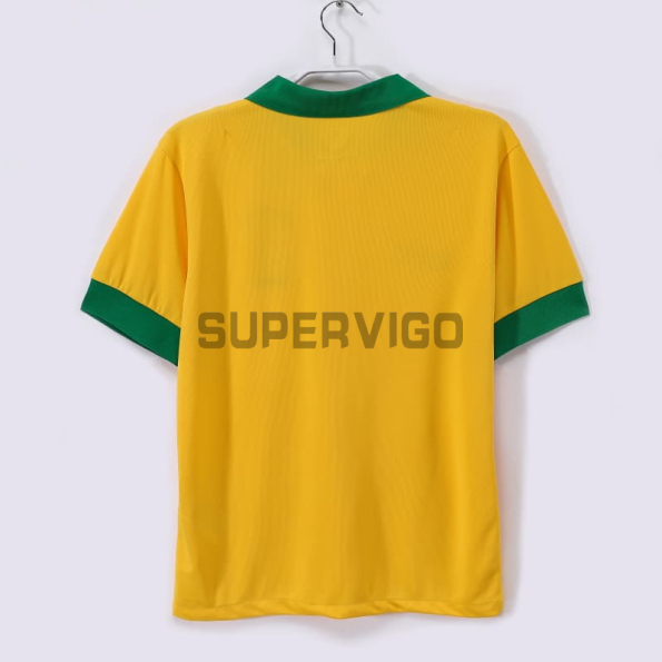 Camiseta Brasil Primera Equipación Retro 2013 Amarillo