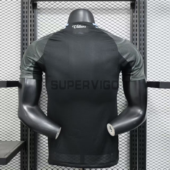 Camiseta Aston Villa Segunda Equipación 2025/2026 Negro (EDICIÓN JUGADOR)